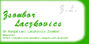 zsombor laczkovics business card